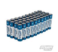 Powermaster 827540 Lot de 40 Piles Alcalines Super LR6 type AA