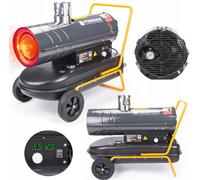 POWERMAT Chauffage Soufflant Diesel 30 kW Chauffage d’Air Chaud Mobile, Timer