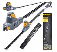 POWERMAT Téléscopique Électrique Taille-Haies 900W 45cm 235cm 120° Réglable