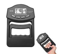Powermètre numérique portatif 180 kg - Dynamomètre manuel - Appareil de mesure de la force de préhension - Dynamomètre numérique - Noir - 180 kg