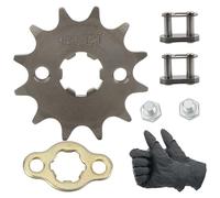 PowerMotor 428-12T Kit de maillons de chaîne de rechange pour moteur avant de moto de 50 cc, 70 cc, 110 cc, 125 cc, 150 cc, mini Pocket Bike ATV 4 roues, cyclomoteur, kart