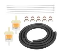 PowerMotor 5mm Universel Durite Essence Kit avec Filtre a Carburant for 50cc 70cc 90cc 110cc 125cc 150cc Taotao Coolster Apollo Baja ATV Quad Dirt Pit Bike Noir