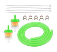 PowerMotor 5mm Universel Durite Essence Kit avec Filtre a Carburant for 50cc 70cc 90cc 110cc 125cc 150cc Taotao Coolster Apollo Baja ATV Quad Dirt Pit Bike Vert
