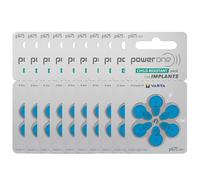 Powerone Lot de 60 Piles auditives sans Mercure Taille : 675P Implant cochléaire Power One