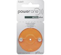 Varta Power One Batterie ACCU plus 13 NiMH pour aides auditives Orange p13