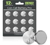 POWEROWL CR2032 Pile Lot de 12 Piles Bouton au Lithium 3 V (DL2032 / KCR2032 / BR2032 / ECR2032)