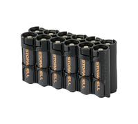 PowerPax Rangement pour 12 Piles AA Caddy - Smoking Noir