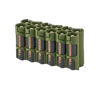 PowerPax Rangement pour 12 piles AA Caddy - Vert militaire