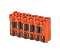 Powerpax Rangement pour 12 Piles AA Orange