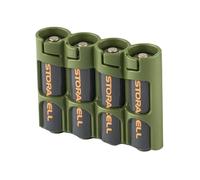 PowerPax Rangement pour 4 piles AA Caddy - Vert militaire
