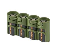 PowerPax - Rangement pour 4 piles CR123, vert