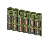 PowerPax Rangement pour 6 piles AAA Caddy - Vert militaire