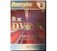 Powerplus 8X DVD-R Pack de 2 boîtiers DVD 120 min/4,7 Go
