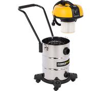 Powerplus Aspirateur à eau 1200 W Aspirateur à sec Aspirateur industriel 30 L