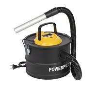 PowerPlus Aspirateur de Cendres, collecteur de poussière, adapté au Four, cheminée 1000 W, 15 litres, Noir, 0
