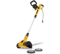 Powerplus désherbeur électrique télescopique POWXG6650-400W désherbeur, avec batterie et chargeur, avec brosse en nylon et acier, désherbeur, outils de jardinage pour le désherbage