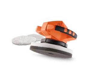 Powerplus Dual Power Polisseuse d'Angle sans Fil de 20 V POWDP4040 - Ø 240 mm - pour Polissage Voiture - sans Batterie ni Chargeur - avec 2 Accessoires