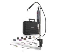 Powerplus electric rotary multitool POWE80060-135W tool - variable speed 8000-32500 RPM - with telescopic stand - with 40 acc.