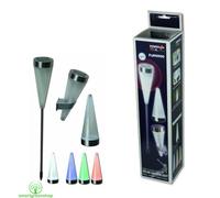 POWERplus Flamingo Lumière De Jardin LED Solaire Fixe Ou Changeante 3 En 1