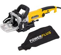 powerplus Fraiseuse à chevilles plates Fraiseuse à bois Rainureuse 900 W Fraiseuse à ressorts de forme Sac à poussière