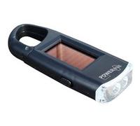 PowerPlus lampe Viperde poche mousqueton solaire led 10,6 cm ABS noir noir G