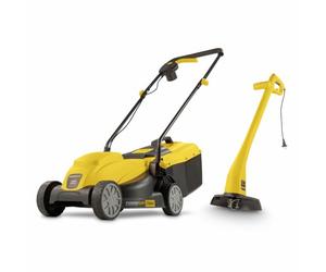 PowerPlus Lot Tondeuse a gazon électrique 1300w 32cm + Coupe-bordures 250w POWXG6212T
