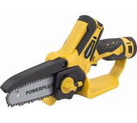 Powerplus Mini Tronçonneuse sans fil POWXG1040 - Scie à élaguer sans fil 12 V, avec batterie et chargeur, lame de 159 mm avec 14 T, outils de jardinage