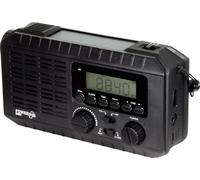 POWERplus® Ox Radio et lampe de poche avec production d'électricité par énergie solaire, manivelle ou via USB