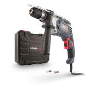 Powerplus Perceuse à Percussion Électrique POWE10035-2 en 1 : Perçage et Perçage à Percussion, Perceuse Filaire de 950 W, Vissage à Gauche et à Droite, 1 Accessoire