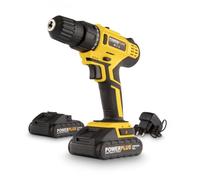 Powerplus Perceuse-Visseuse sans Fil POWX0069LI - Tournevis sans Fil, 18 V, Comprend 2 x 1,5Ah Batterie et Chargeur, Mallette Outils