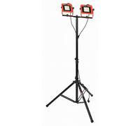 Powerplus Portable No Bat No Recharge 20+220v Avec trépied Projecteur Argent Argent One Size