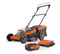 PowerPlus Tondeuse à gazon sur batterie POWDPGLWS2 – 40V Dual Power, 420 mm, sac 50 L