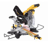 POWERPLUS POWX075720DB - Scie à onglets avec couvercle et inclinaison double face 1