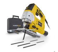 Powerplus Scie Sauteuse Électrique de 810 W POWX0361 - Scie Sauteuse Filaire à Patin Réglable 3000 min-1 - avec 6 Accessoires