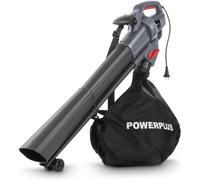 Powerplus Souffleur de Feuilles électrique POWEG9014-3300 W Souffleur de Feuilles électrique, Vitesse maximale de l'air 270 km/h, Outils de Jardinage
