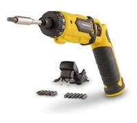 Powerplus Tournevis POWX00410 8V - avec batterie 8V 1.3Ah et chargeur - 13 acc. Jaune