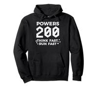 Powers 200 Think Run Fast Dictons Humoristiques pour Hommes, Femmes, Enfants Sweat à Capuche