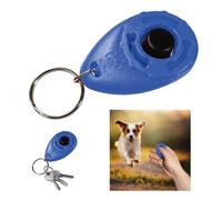 Powersell srls Clicker pour Chiens avec Porte-clés, Formation et Formation, Chien Training - Chien, Chat, Cheval - Poignée Facile, Formation à Un Comportement Correct (Bleu)