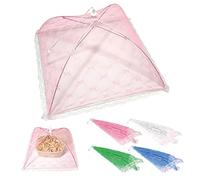 Powersell srls Housse de nourriture en filet pliable anti-insectes, dôme couvre-nourriture, housse de parasol pour aliments, protection pour barbecue, pique-nique, contre les moustiques, 30 x 30 cm