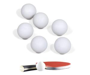 Powersell srls Lot de 6 balles de ping-pong de taille standard 40 mm - 2,7 g, balles de jeu pour Beer-Pong, d'entraînement de 40 mm pour débutants, extérieur ou intérieur, (ping pong balls)