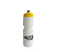POWERSHOT Bouteille d'eau Sport - Couleur de Bouteille et du Capuchon à Choisir! (Blanc, Jaune)