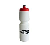 POWERSHOT Bouteille d'eau Sport - Couleur de Bouteille et du Capuchon à Choisir! (Blanc, Rouge)