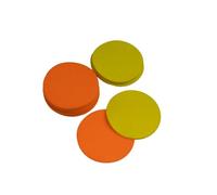 POWERSHOT® Lot de 24 disques de marquage - Couleur au Choix (Blanc, Rouge, Bleu) - Marquage au Sol pour repères visuels ou délimiter des terrains (Orange et Jaune)