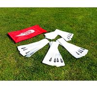 POWERSHOT Marqueurs de Terrain - Lot de 4 Coins et 12 Droits - Idéal pour Les repères visuels des Enfants en Club Sportif