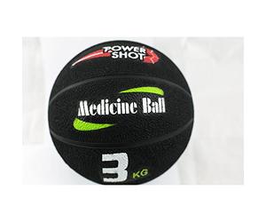 POWERSHOT Medecine Ball Pro Grip - Poids au Choix - Nouvelle médecine Ball avec des Picots ! (3 KGS)
