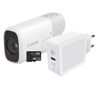 Canon PowerShot ZOOM, appareil photo compact monoculaire à téléobjectif, kit essentiel, blanc