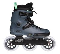 Powerslide Next Pro 110 Urban Rollers en ligne avec montage Trinity à 3 points, roues Undercover 3 x 110 mm et roulements à billes Wicked ABEC 9 en pétrole/bleu foncé