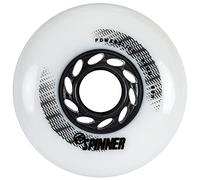 Powerslide Roue Roller en Ligne Spinner 80mm/88a, White, 4-Pack