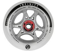 Powerslide Infinity 90 Rtr Abec9/spacer Skates Wheels 4 Units Argenté 90 mm / 85A