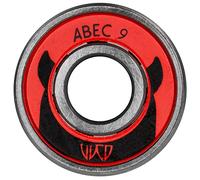 Powerslide Composants de patins en ligne Wicked ABEC 9 – Tube 16 Pack Rouge/Gris
